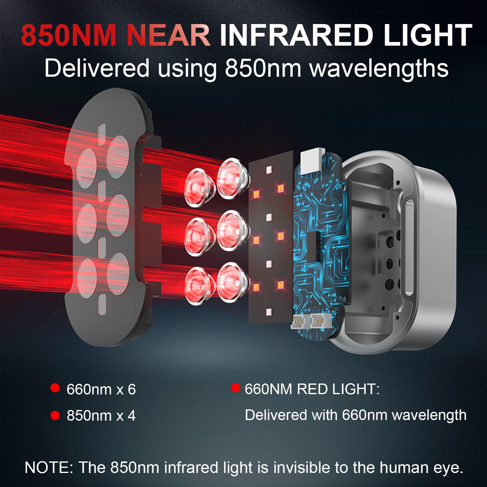 Infrared Red Light Therapy Device - View 3